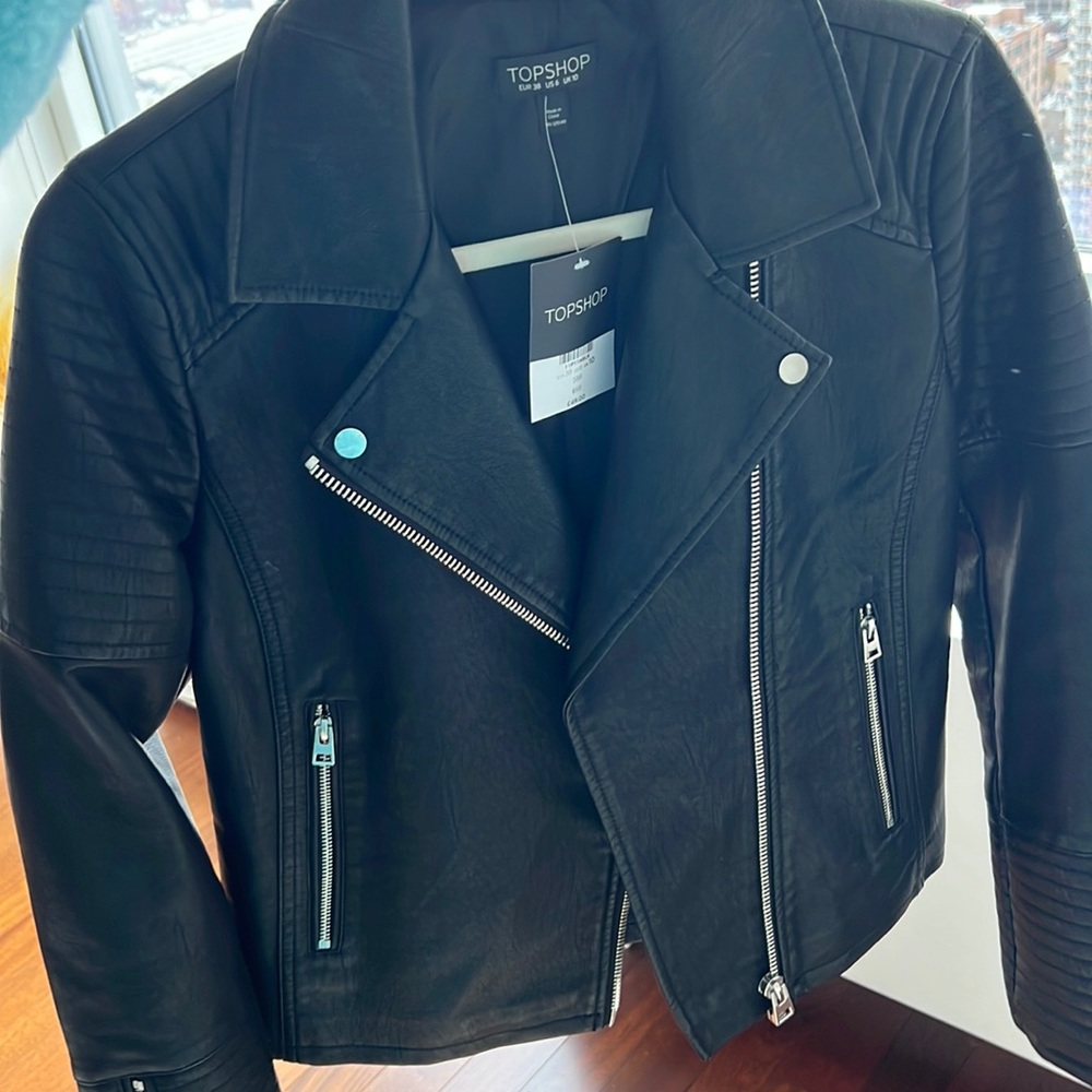 Top Shop Black Biker style Jacket